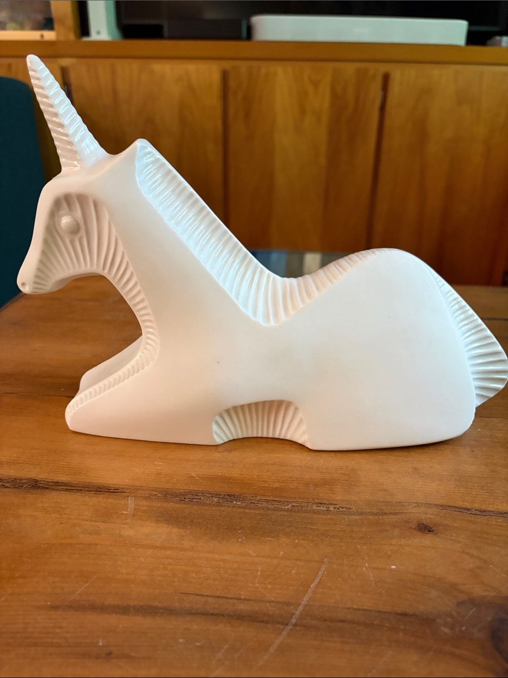 Jonathan Adler White Unicorn Sculpture - Home Art